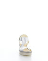 YOXA576FLY 001 SILVER Velcro Sandals